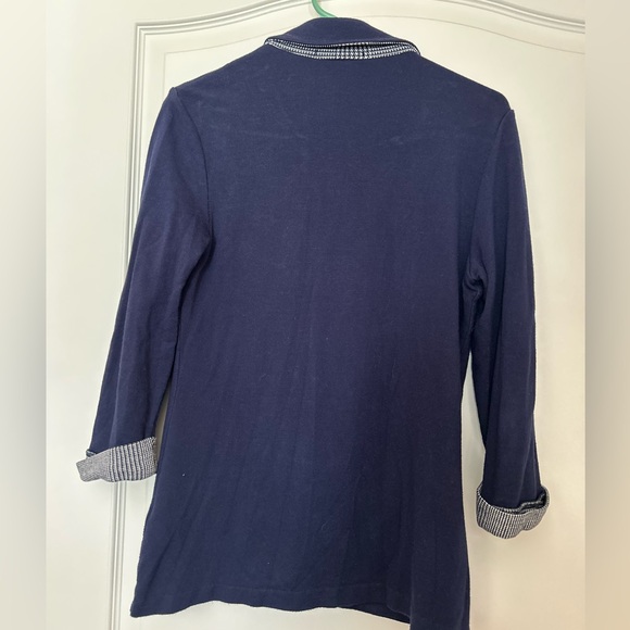 Tart Small Women's Cotton Navy Blazer - Picture 3 of 4